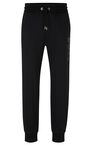 Cotton-terry tracksuit bottoms with monogram-filled logo