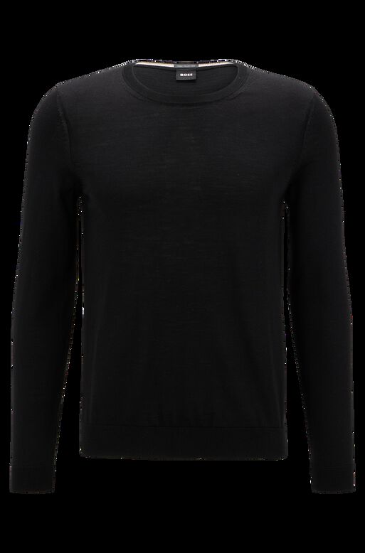 Slim-fit sweater in virgin wool, , hi-res