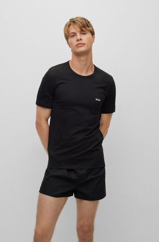 Three-pack of underwear T-shirts in cotton jersey, , hi-res