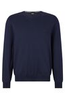 V-neck sweater in responsible wool