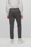 Slim-fit trousers in micro-patterned jersey , , hi-res
