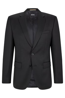 Slim-fit jacket in virgin-wool serge