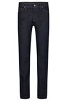 Regular-fit jeans in dark-blue comfort-stretch denim