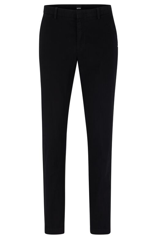 Slim-fit chinos in stretch-cotton gabardine, , hi-res