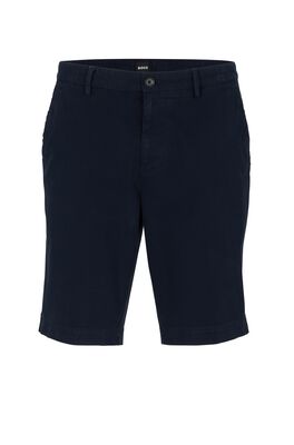 Slim-fit shorts in stretch-cotton gabardine