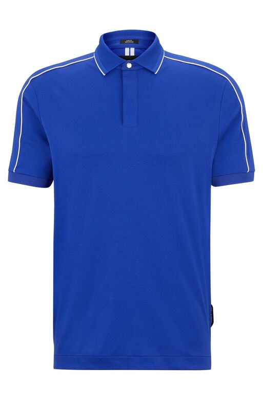 Porsche x BOSS mercerised-cotton slim-fit polo shirt, , hi-res
