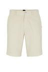 Slim-fit shorts in stretch-cotton gabardine