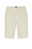 Slim-fit shorts in stretch-cotton gabardine, , hi-res