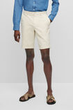 Slim-fit shorts in stretch-cotton gabardine, , hi-res