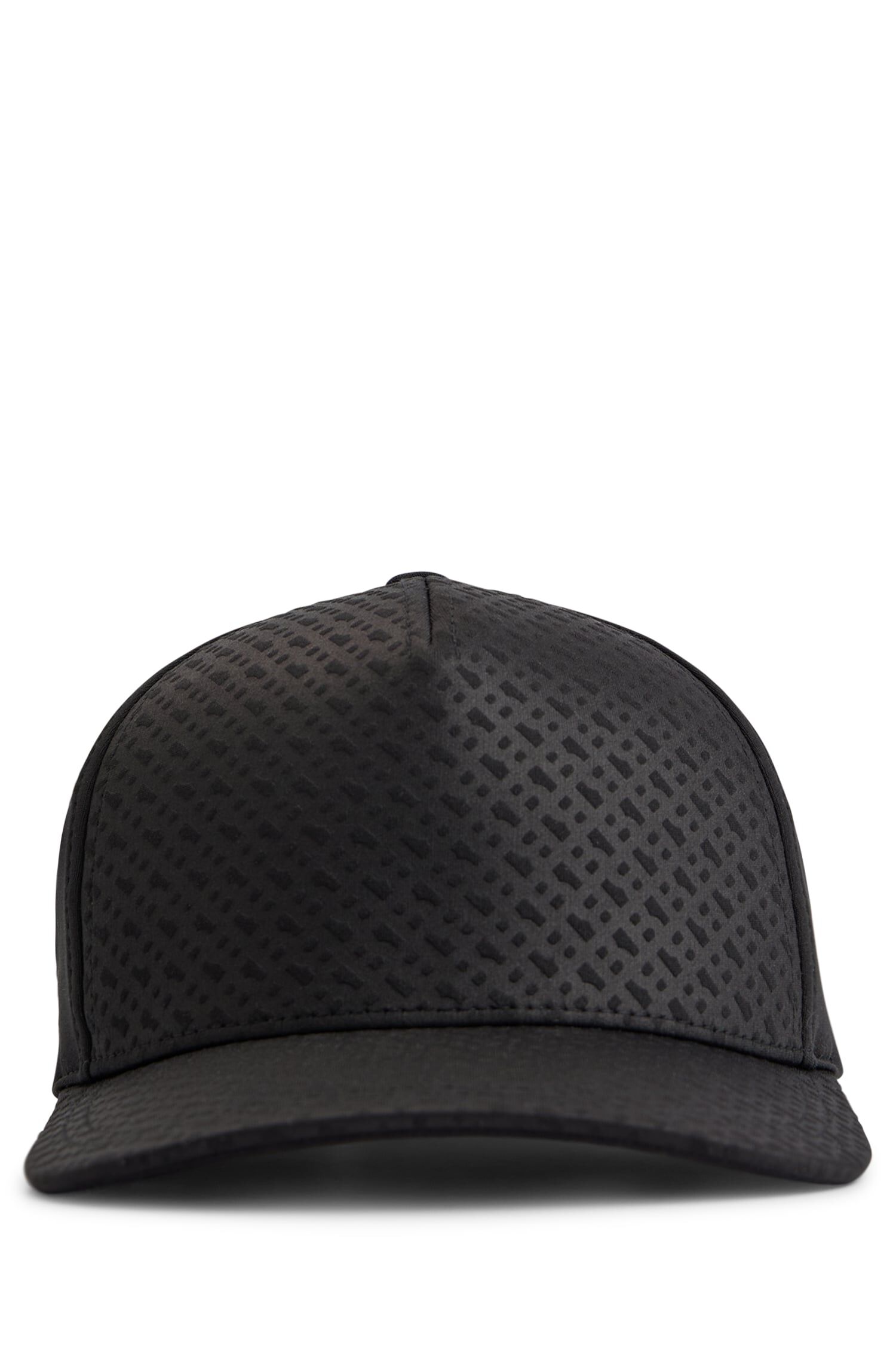 Boss Monogram-pattern cap with gold-tone logo Hats & Scarves | Heathrow  Reserve & Collect
