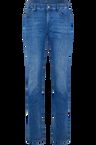 Slim-fit jeans in blue Italian cashmere-touch denim
