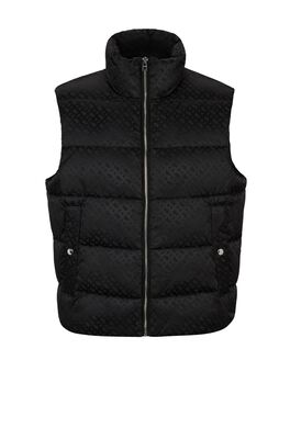 Monogram-pattern gilet with water-repellent finish