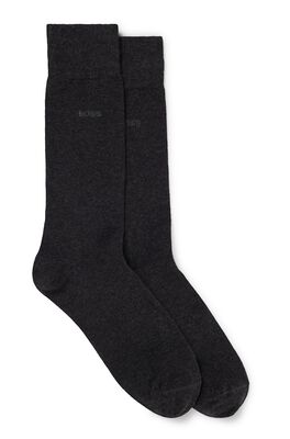 Two-pack of regular-length socks in stretch fabric