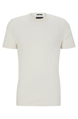 Printed-logo T-shirt in cotton jersey