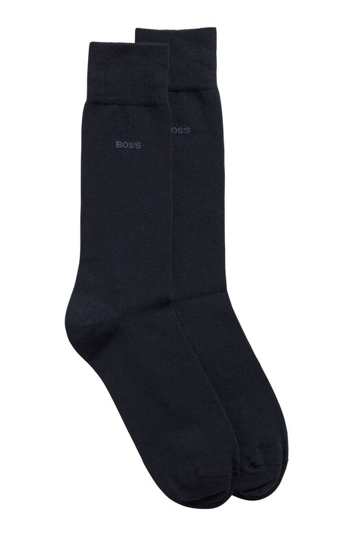 Two-pack of regular-length socks in stretch fabric, , hi-res