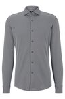 Slim-fit shirt in structured performance-stretch jersey