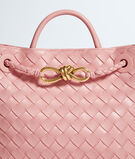 Top handle bag in supple Intrecciato leather with signature knot detail and sliding cross-body strap., , hi-res