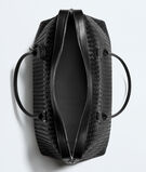 Weekender made with supple Intrecciato craftsmanship in nappa leather, featuring a detachable leather lanyard with lock., , hi-res