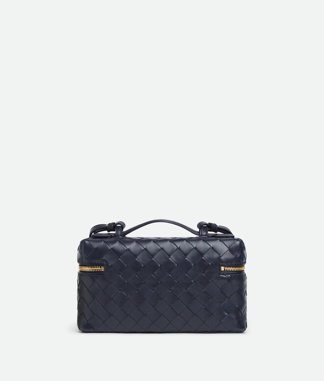 Vanity case in Intrecciato leather with detachable strap., , hi-res