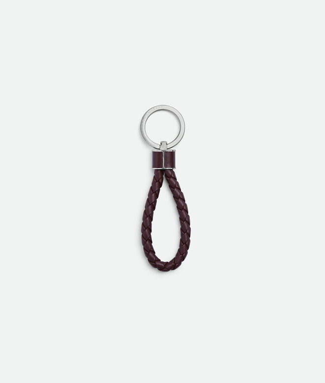Key ring in Intreccio coaxial nappa leather. , , hi-res