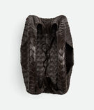 Shoulder bag with archival silhouette in supple Intrecciato leather with tie closure., , hi-res