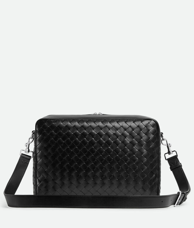 Cross-body bag in Intrecciato leather with detachable strap., , hi-res