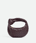 Top handle bag with rounded shape and signature knot in supple Intrecciato leather.