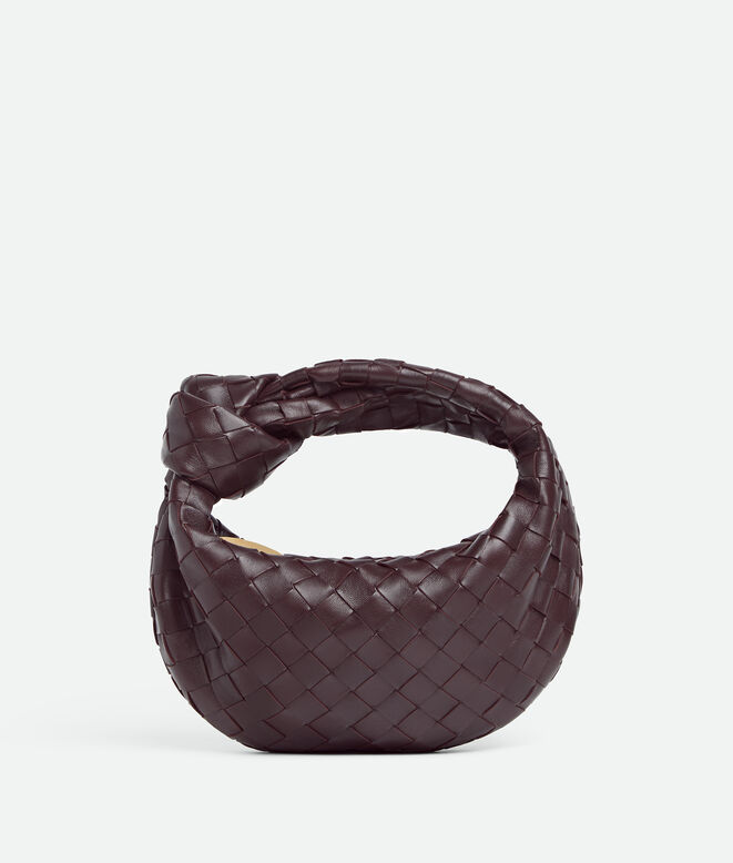 Top handle bag with rounded shape and signature knot in supple Intrecciato leather., , hi-res