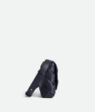 Cross-body bag in grained Intreccio leather., , hi-res