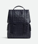 Backpack in Intrecciato leather.