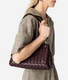 Shoulder bag in supple Intrecciato leather with signature knot detail and detachable cross-body strap., , hi-res