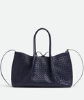 Reversible tote bag in Intrecciato silky calf leather.