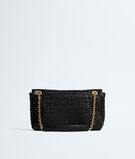 Shoulder bag in Intrecciato leather with malleable memory flap, sculptural knot closure and sliding cross-body chain, featuring a leather shoulder pad., , hi-res