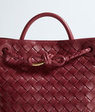 Top handle bag in supple Intrecciato leather, featuring a smooth leather covered signature knot detail and sliding cross-body strap., , hi-res