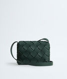 Cross-body bag in grained Intreccio leather., , hi-res