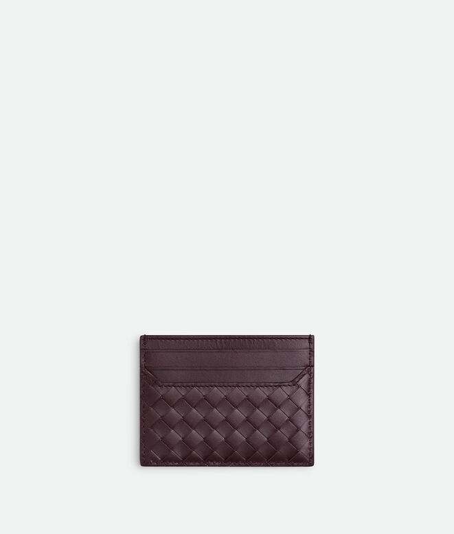 Credit card case in Intrecciato piccolo calf leather., , hi-res