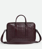 Briefcase in soft Intrecciato leather with adjustable&nbsp;and detachable&nbsp;strap and signature knot detail., , hi-res