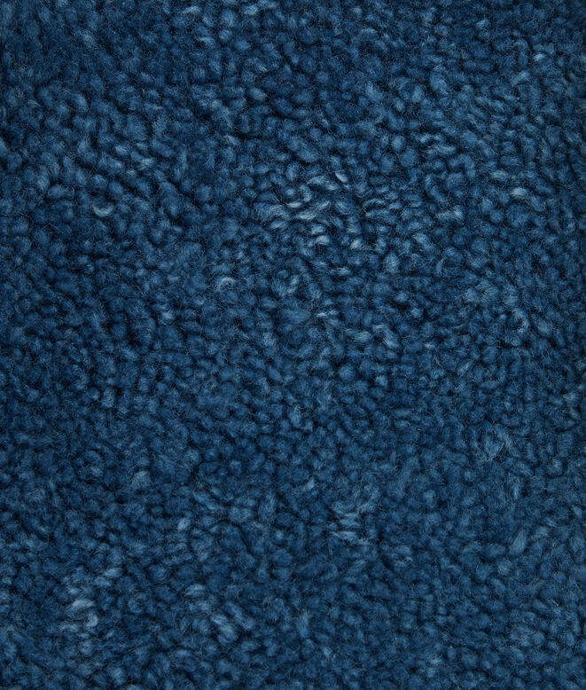 Reversible tote bag in merino shearling with denim effect., , hi-res