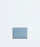 Credit card case in Intrecciato calf leather with contrasted interior., , hi-res