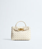Top handle bag in supple Intrecciato leather with signature knot detail and sliding cross-body strap., , hi-res