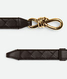 Belt in Intrecciato nappa leather with signature knot buckle., , hi-res