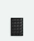 Passport case in contrasted Intrecciato smooth and grainy calf leather., , hi-res