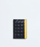 Passport case in colour block Intrecciato calf leather., , hi-res