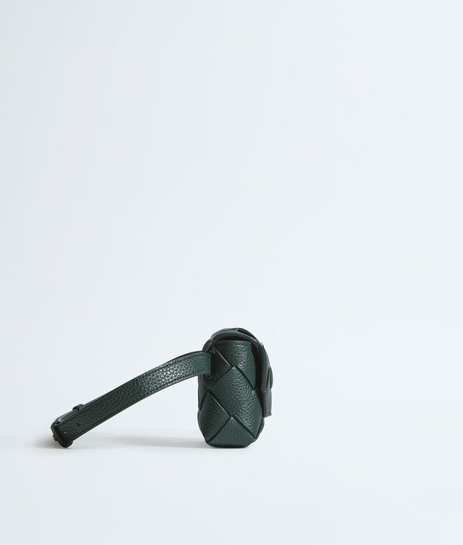 Belt bag in grained Intreccio leather., , hi-res