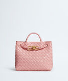 Top handle bag in supple Intrecciato leather with signature knot detail and sliding cross-body strap., , hi-res
