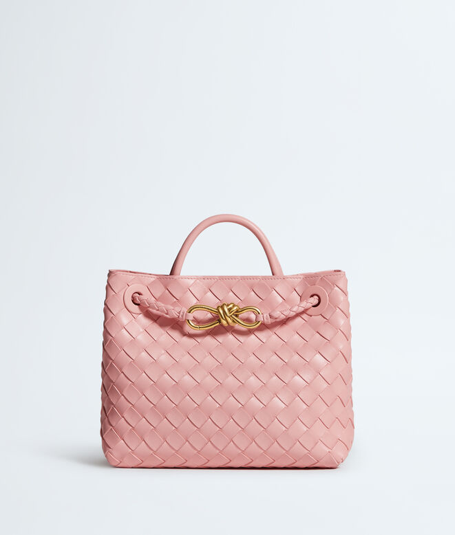 Top handle bag in supple Intrecciato leather with signature knot detail and sliding cross-body strap., , hi-res