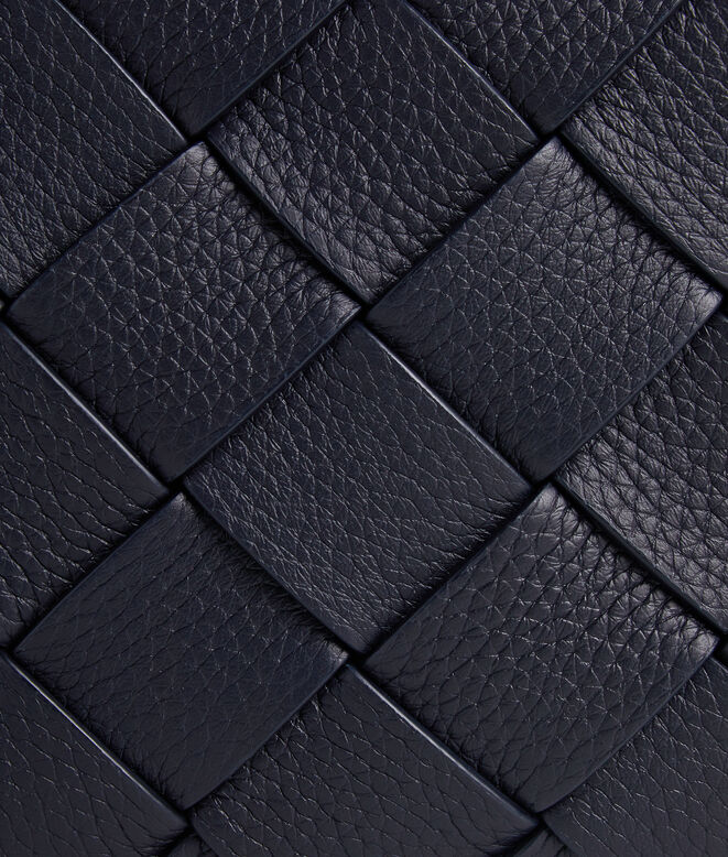 Cross-body bag in grained Intreccio leather., , hi-res