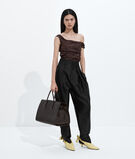 Zipped tote bag with streamlined silhouette made with Intrecciato craft in supple nappa leather, , hi-res