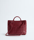 Top handle bag in supple Intrecciato leather, featuring a smooth leather covered signature knot detail and sliding cross-body strap., , hi-res