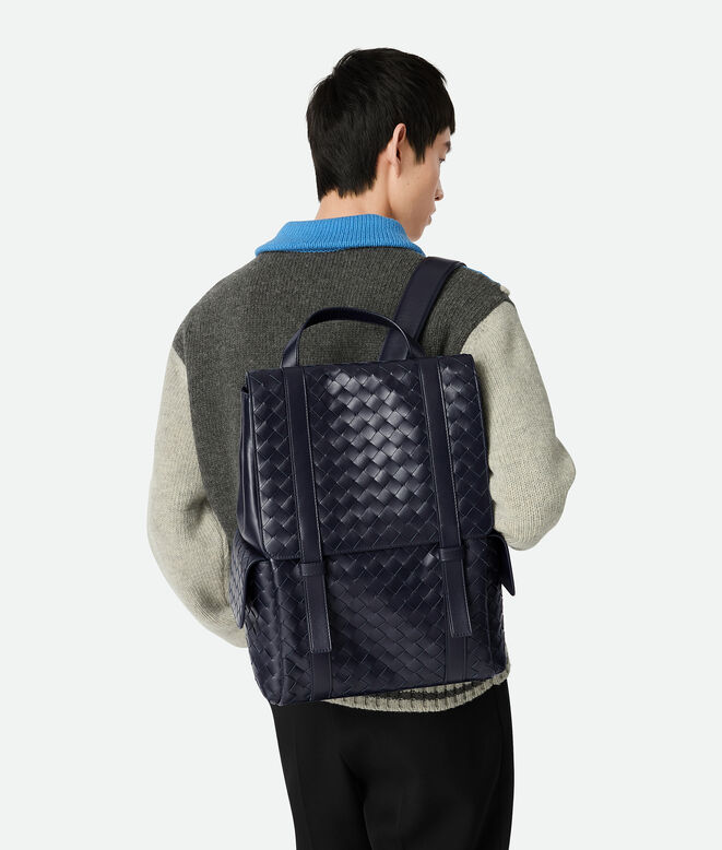Backpack in Intrecciato leather., , hi-res